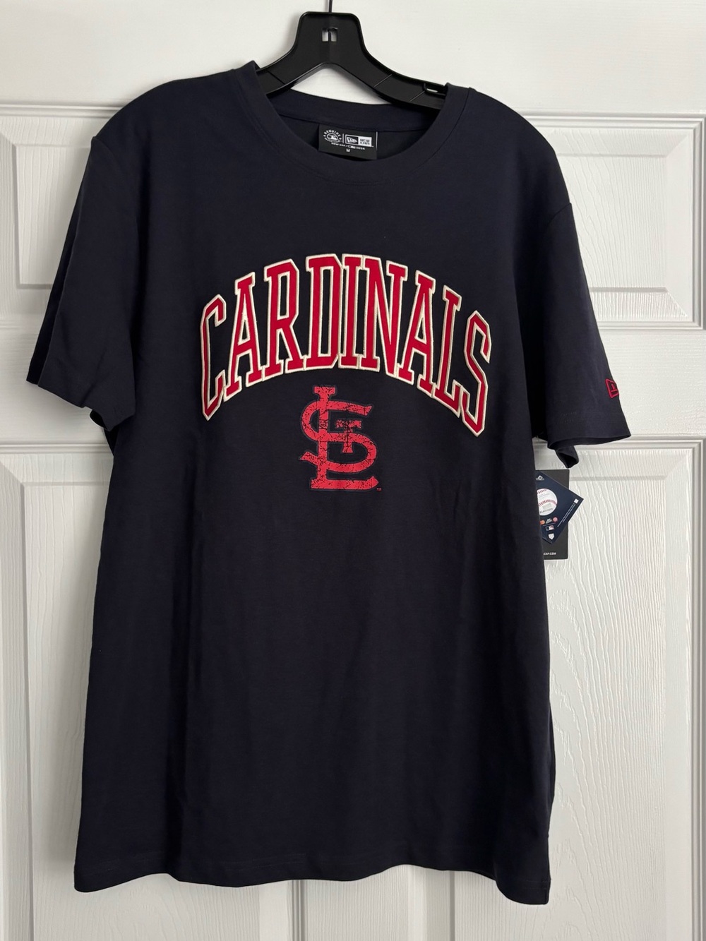 New Era St. Louis Cardinals Arch Logo Navy Short-Sleeve Logo Graphic T-Shirt
